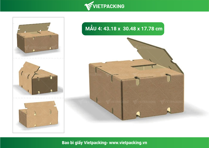 thùng carton đựng trái cây