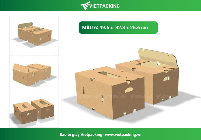 thùng carton đựng trái cây