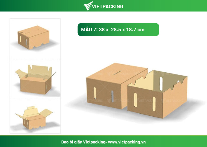 thùng carton đựng trái cây