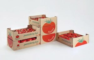 thùng carton đựng cà chua