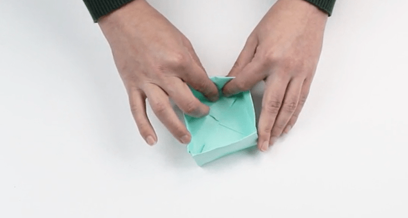 cách làm hộp giấy hình vuông