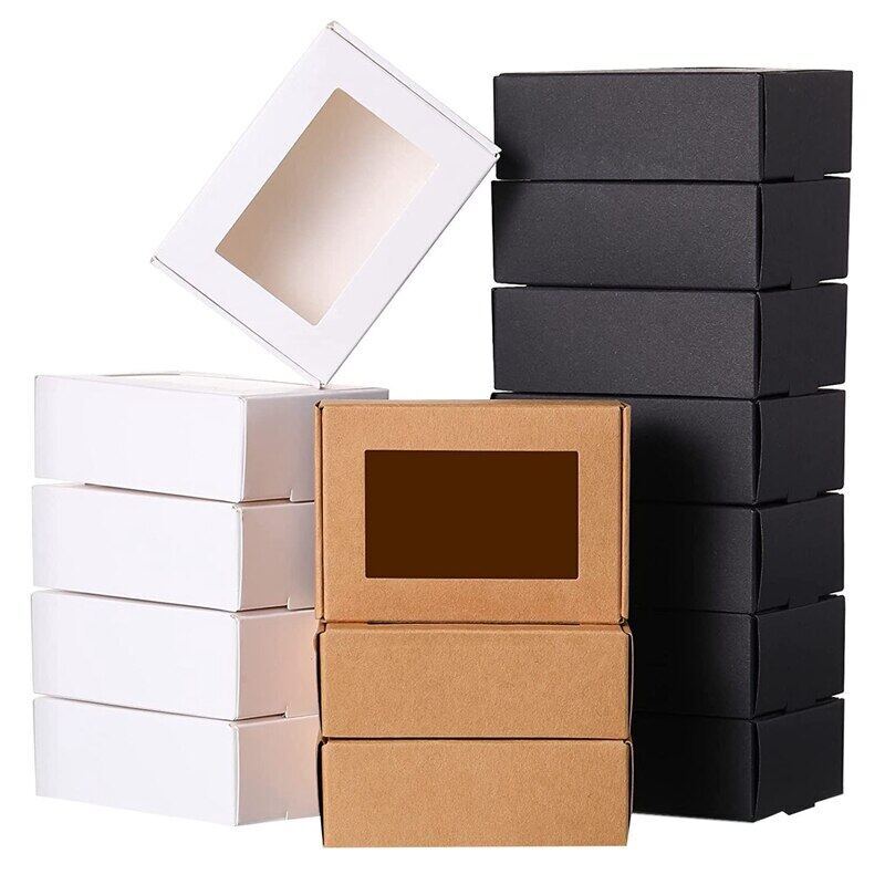 hộp giấy vuông kraft nắp trong