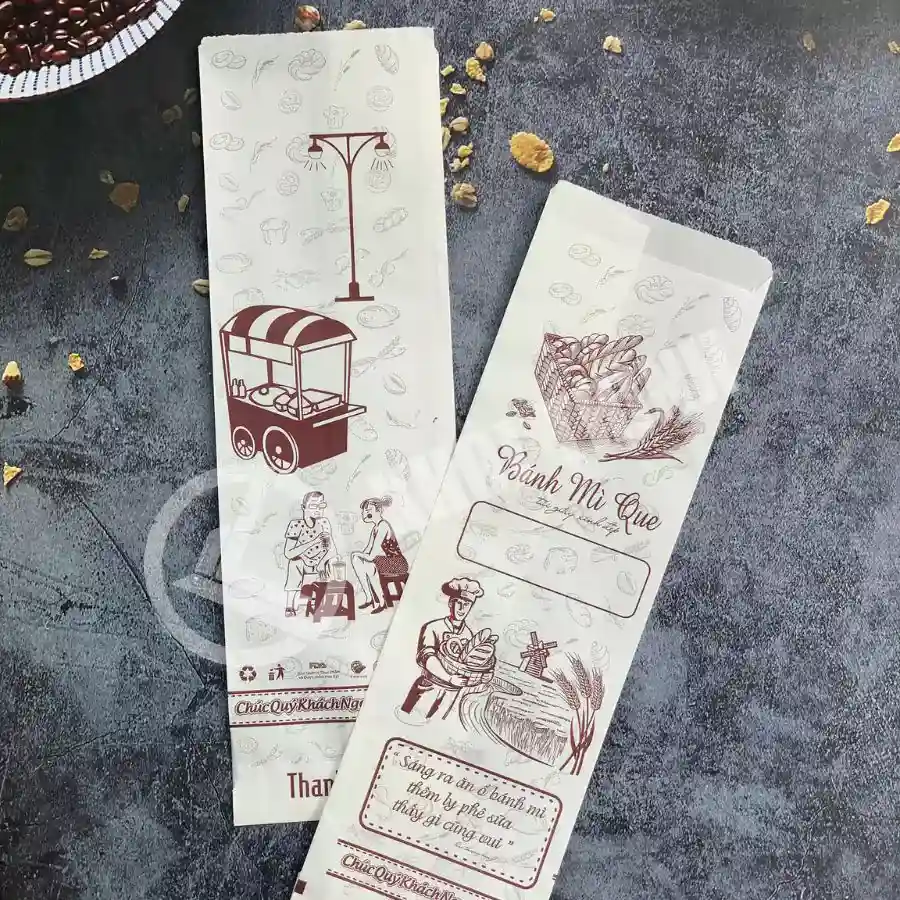 bao giấy đựng bánh mì