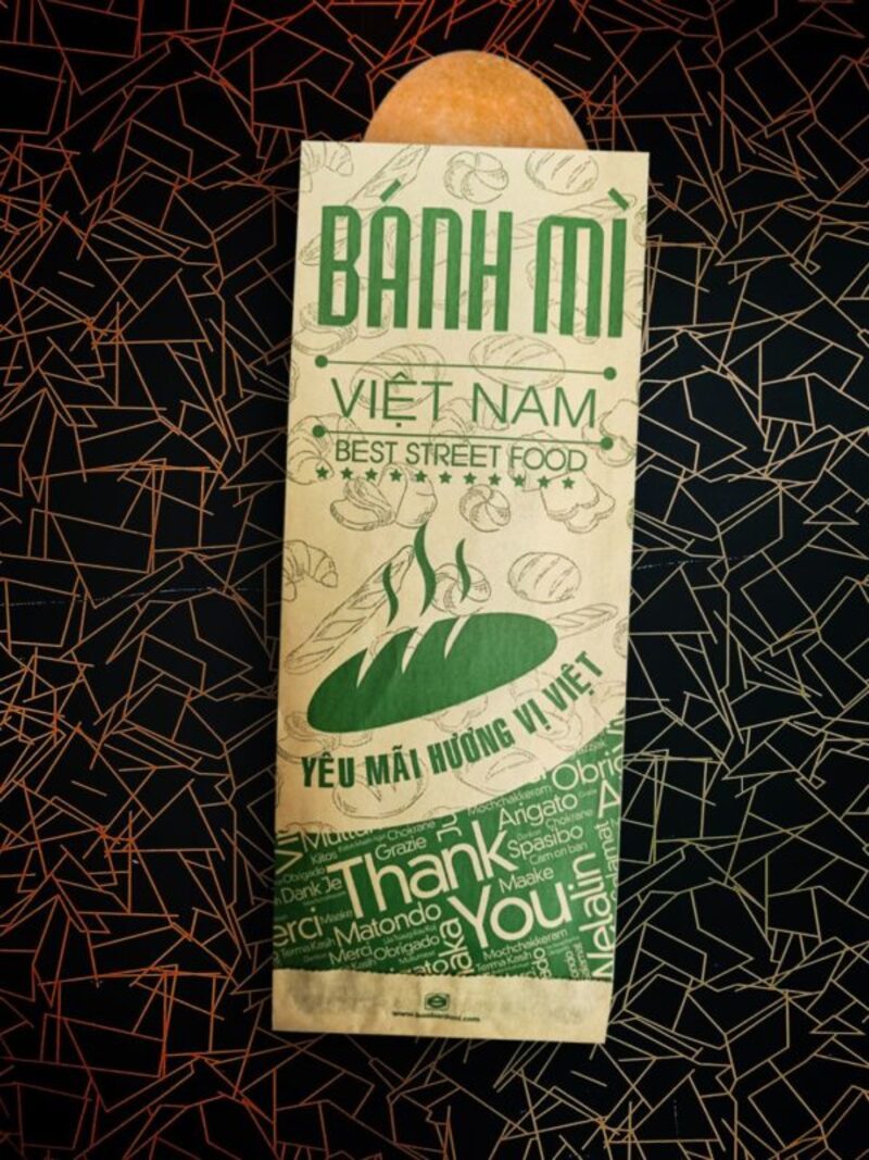 túi giấy đựng bánh mì túi đựng bánh mì hoa cúc