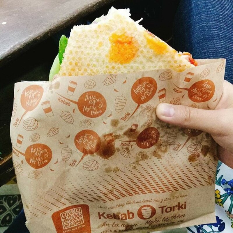 túi giấy đựng bánh mì túi đựng bánh mì sandwich