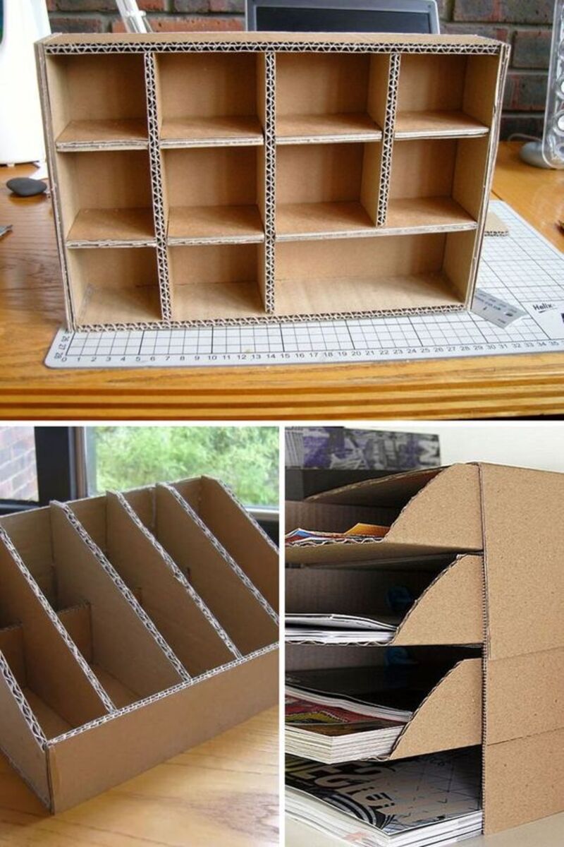 làm tủ bằng giấy carton