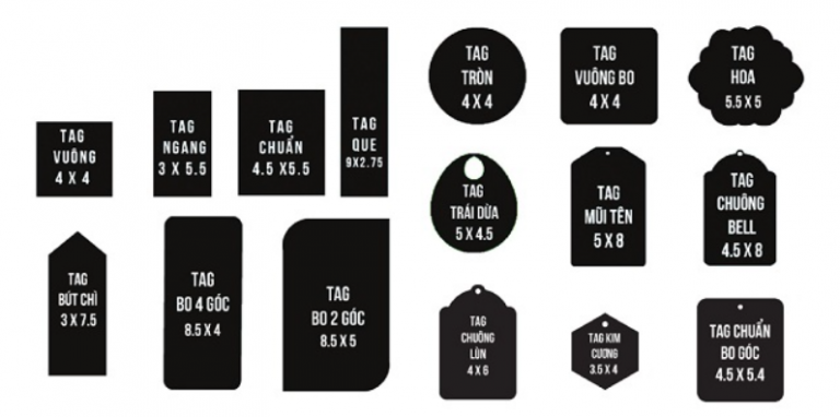 kích thước tag quần áo