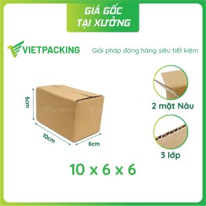 Hộp carton 10x6x6