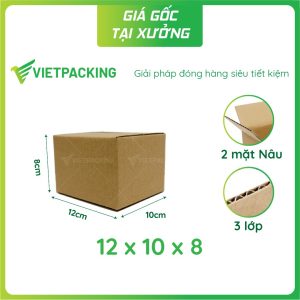 Hộp carton 12x10x8