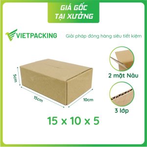 Hộp carton 15x10x5