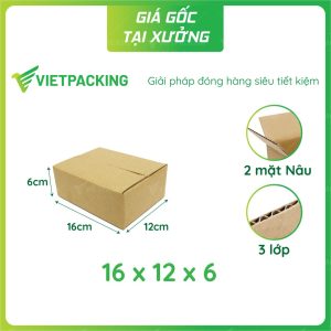 Hộp carton 16x12x6