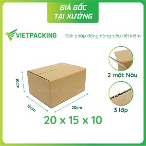 Hộp carton 20x15x10