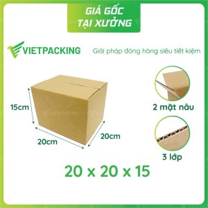 Hộp carton 20x20x15