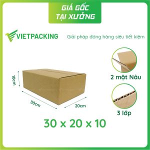Hộp carton 30x20x10
