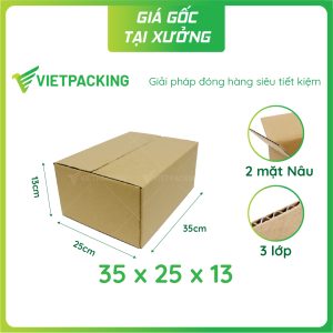 Hộp carton 35x25x13